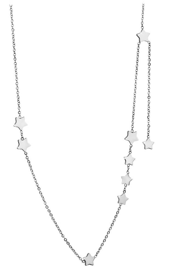 Troli Ocelový náhrdelník s hvězdičkami - Náhrdelníky