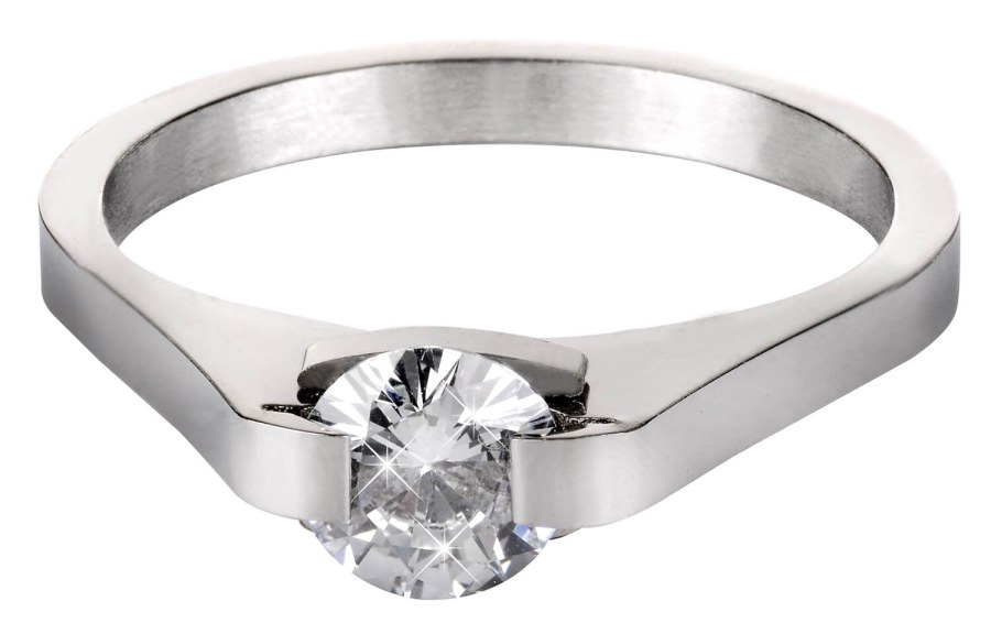 Troli Ocelový prsten s krystalem KRS-088 56 mm - Prsteny Prsteny s kamínkem
