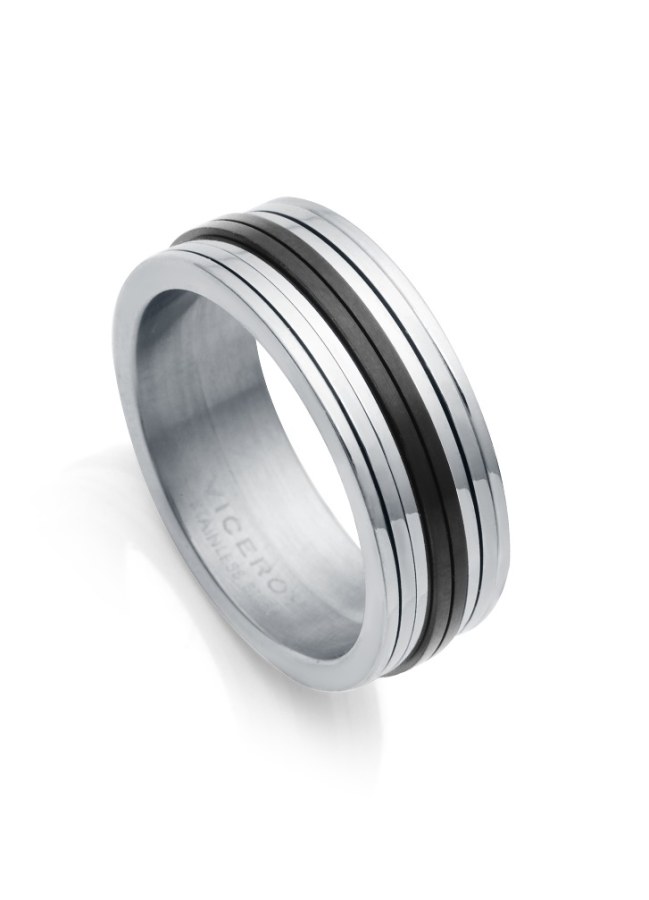 Viceroy Elegantní ocelový prsten Magnum 75294A02 64 mm - Prsteny Prsteny bez kamínku