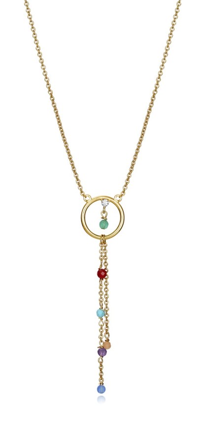 Viceroy Hravý pozlacený náhrdelník s přívěskem Trend 13007C100-59 - Náhrdelníky