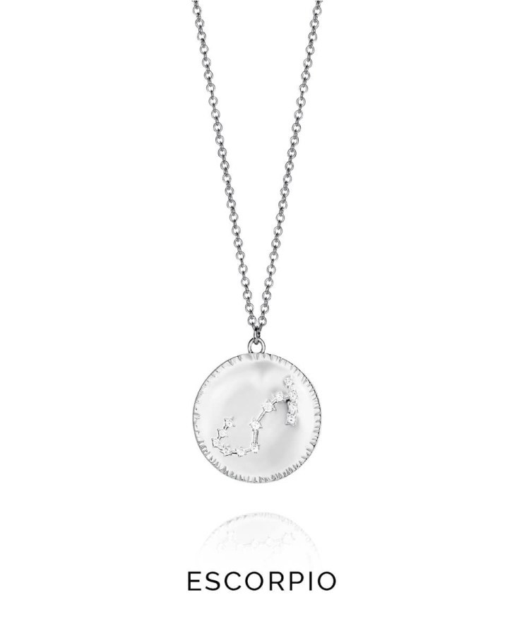 Viceroy Stříbrný náhrdelník znamení Štír Horoscopo 61014C000-38E - Náhrdelníky
