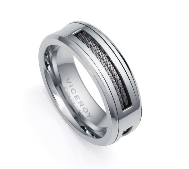 Viceroy Stylový ocelový prsten Magnum 14065A02 62 mm - Prsteny Prsteny bez kamínku