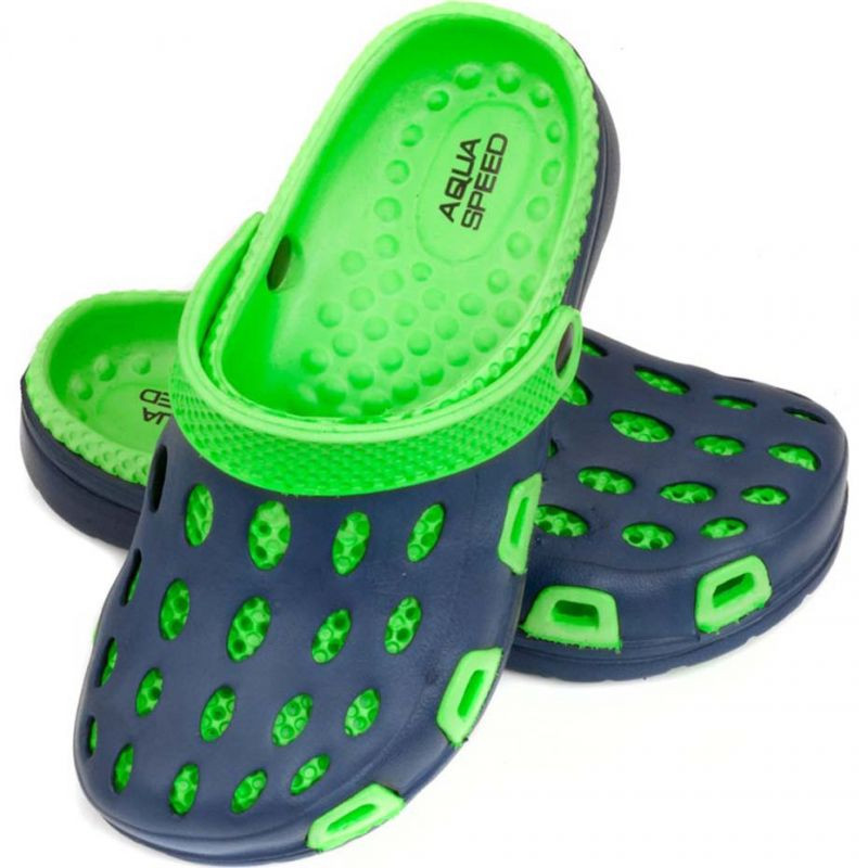 Dětské ponožky Aqua-speed Silvi JR barva 48 zeleno-modrá - Pro děti boty