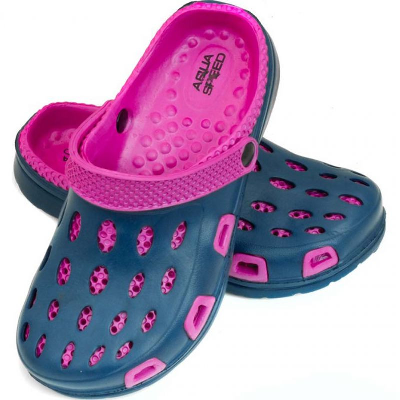 Růžové a tmavě modré dětské ponožky Aqua-speed Silvi 49 - Pro děti boty