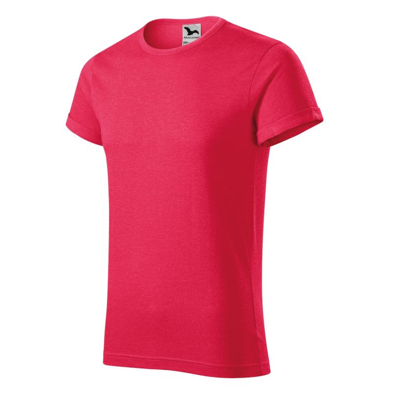 Pánské červené melanžové tričko Malfini Fusion M MLI-163M7 - Pro muže trička, tílka, košile