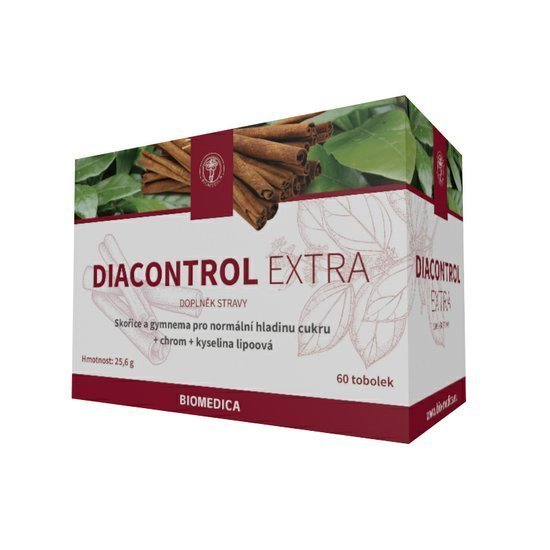 Biomedica Diacontrol extra 60 tob. - Přípravky krevní cukr - doplňky stravy