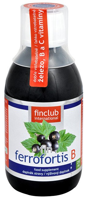 Finclub Fin Ferrofortis B 250 ml - Přípravky minerály a stopové prvky
