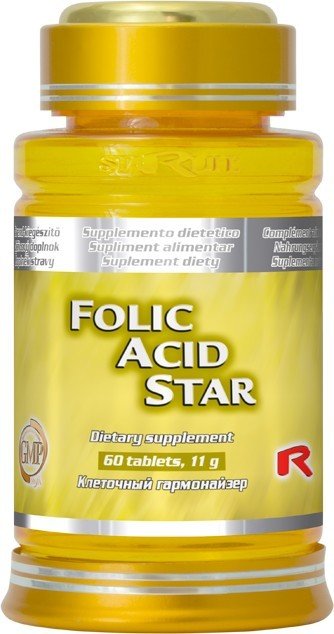 STARLIFE FOLIC ACID STAR 60 tbl. - Přípravky vitamíny a multivitamíny