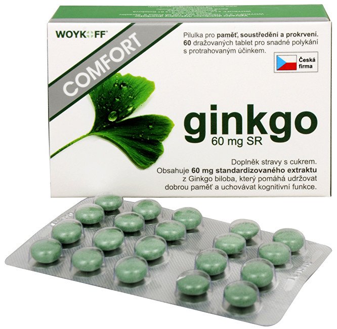 Woykoff Ginkgo Comfort 60 mg SR 60 tbl. - Přípravky zapomnětlivost, paměť