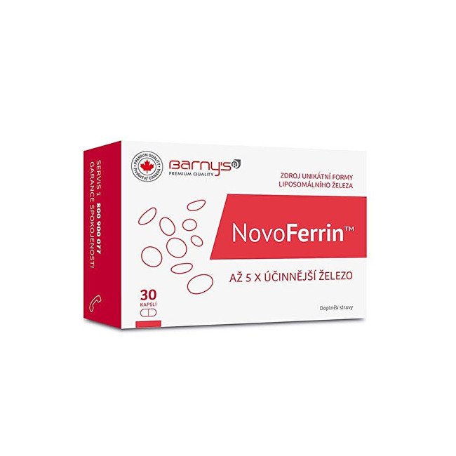 Barny´s NovoFerrin 30 kapslí - Přípravky minerály a stopové prvky