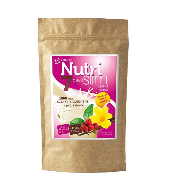 Nutricius NutriSlim Vanilka – Malina 210 g - Přípravky aminokyseliny
