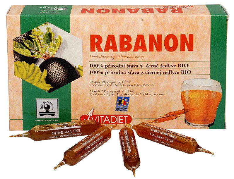 Phytoderma Bio Rabanon 20x10 ml - Přípravky detoxikace organismu