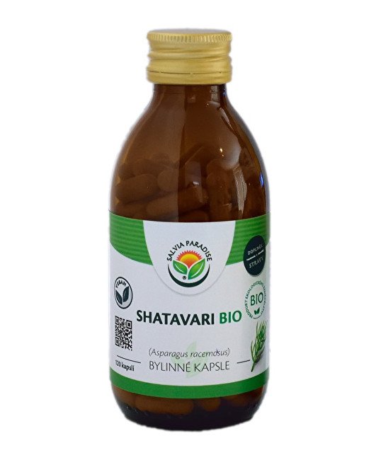 Salvia Paradise Šatavari - Chřest BIO kapsle 120 ks - Přípravky sexuální zdraví, plodnost