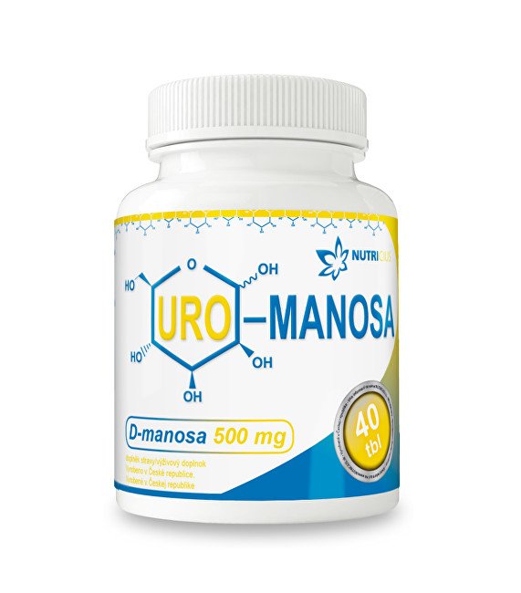 Nutricius URO - Manosa 40 tbl. - Přípravky močové cesty