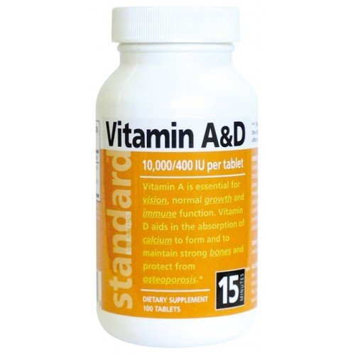 Natural SK Vitamín A/D 10 000/400 IU 100 tablet - Přípravky zrak