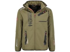 Geographical Norway Softshellová bunda Royaute DB 068 M WY1997H/GN-Kaki / Black