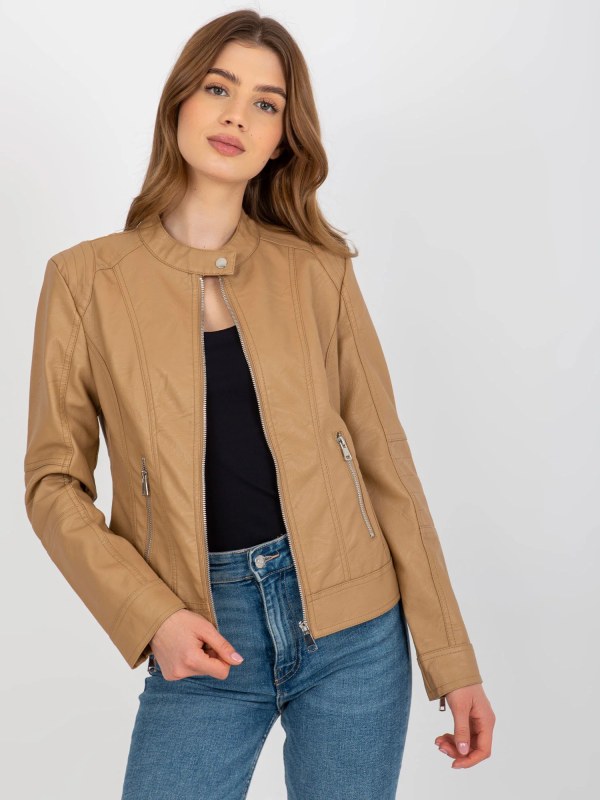 Dámská krátká bunda NM DE KR HX 2838.95P Hnědá velbloud - FPrice