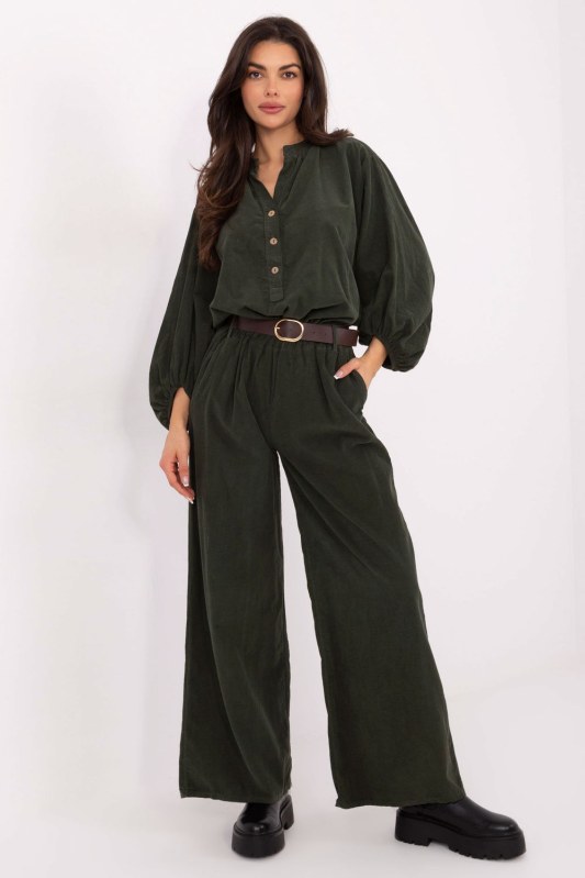 Kordové kalhoty model 220283 Italy Moda
