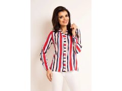 Dámská košile A 170 Lila Stripes - Awama