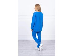 Souprava s oversize halenkou chrpově modré barvy 6120419