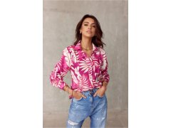 Dámská košile s dlouhým rukávem BLU0136-F14 - Roco Fashion