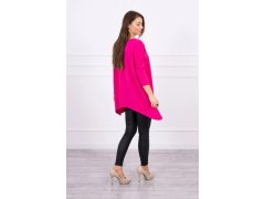 Oversize halenka fuchsiová