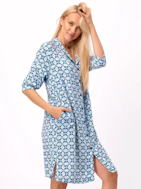 Košile Key LND 721 B25 Viskóza 3/4 S-XL rozepínací - Dámské oblečení Ženy košile