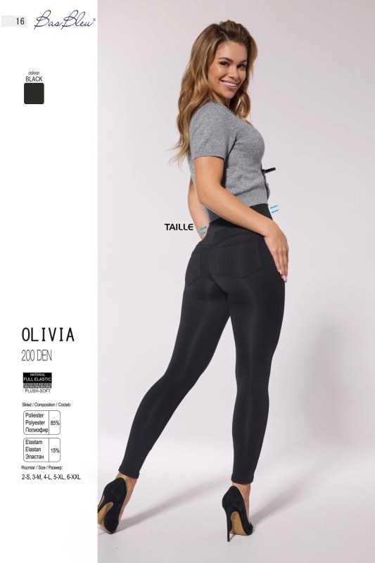 Legíny Olivia - Bas Bleu - Dámské oblečení Ženy legíny