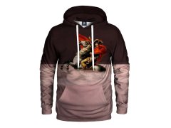 Unisex mikina s kapucí Deer Water Bonaparte H-K AFD947 starorůžová - Flike