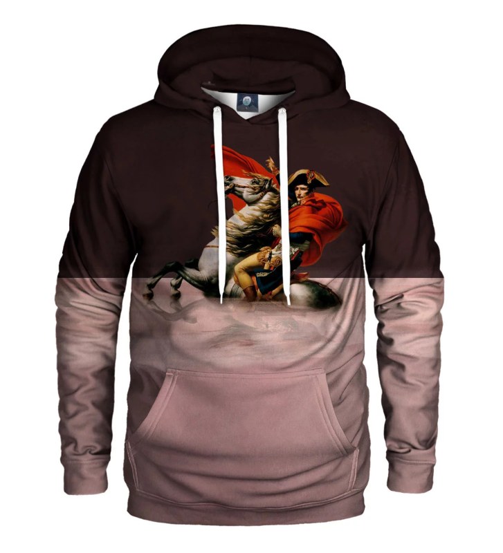 Unisex mikina s&nbsp;kapucí Deer Water Bonaparte H-K AFD947 starorůžová - Flike - Dámské oblečení Ženy mikiny