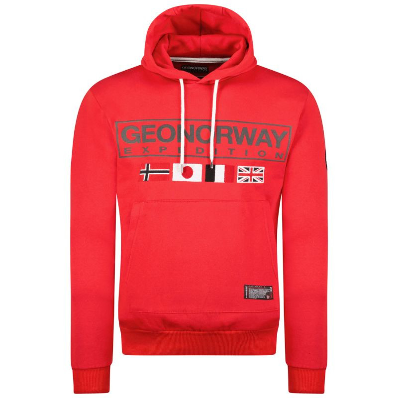 Geographical Norway Great DB 317 M WY8613H/GN-Red Mikina s&nbsp;kapucí - Dámské oblečení Ženy mikiny