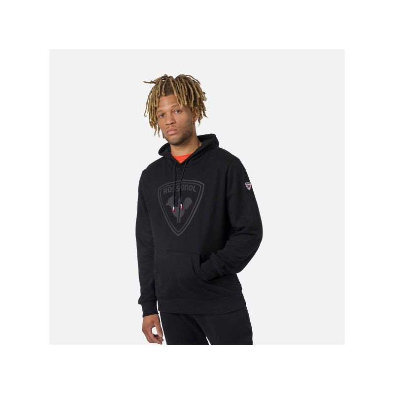 Rossignol LOGO SWEAT HOOD FL mikina černá