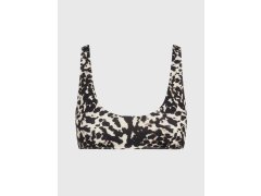 Dámská plavková podprsenka KWKW02489 0GM vzor leopard - Calvin Klein 6453166