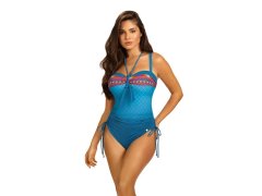 Dámské jednodílné plavky Casablanca 6 S8030CA6-2 modré se vzorem - Self 6627922