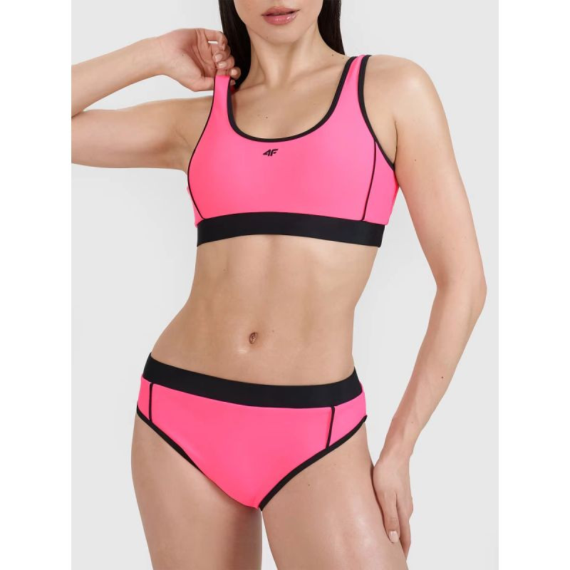 Dámské bikiny se středně vysokým pasem 4F 4FWSS25UBKBF078-55N