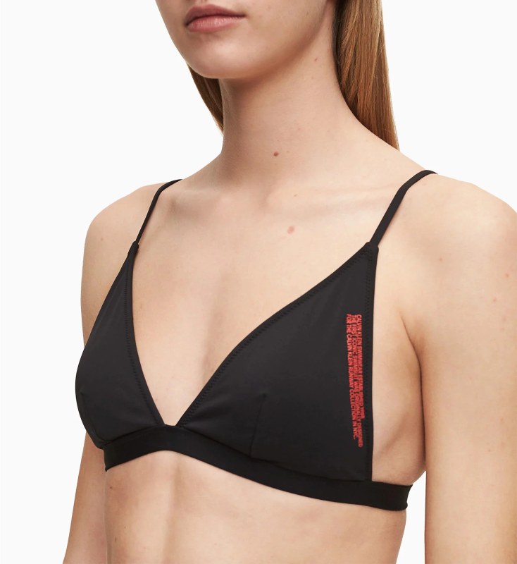 Vrchní díl plavek KW0KW00905-BEH černá - Calvin Klein - Dámské oblečení Ženy plavky dámský horní díl