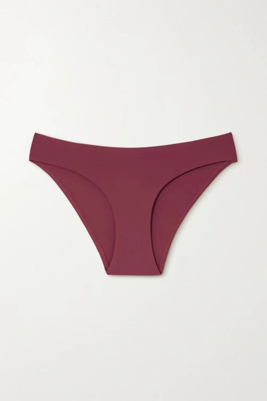 Dámské plavkové kalhotky KW0KW02071 XN0 bordó - Calvin Klein