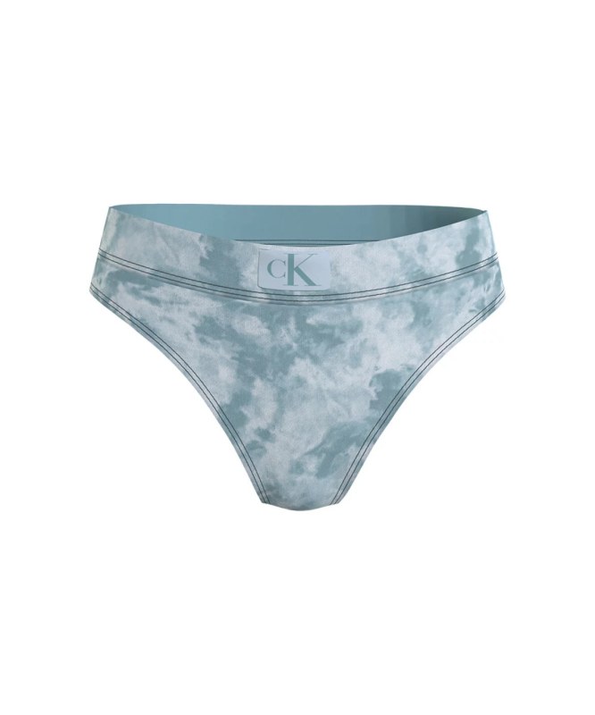 Dámské plavkové kalhotky KW0KW02124 0GY modrá - Calvin Klein - Dámské oblečení Ženy plavky dámský spodní díl