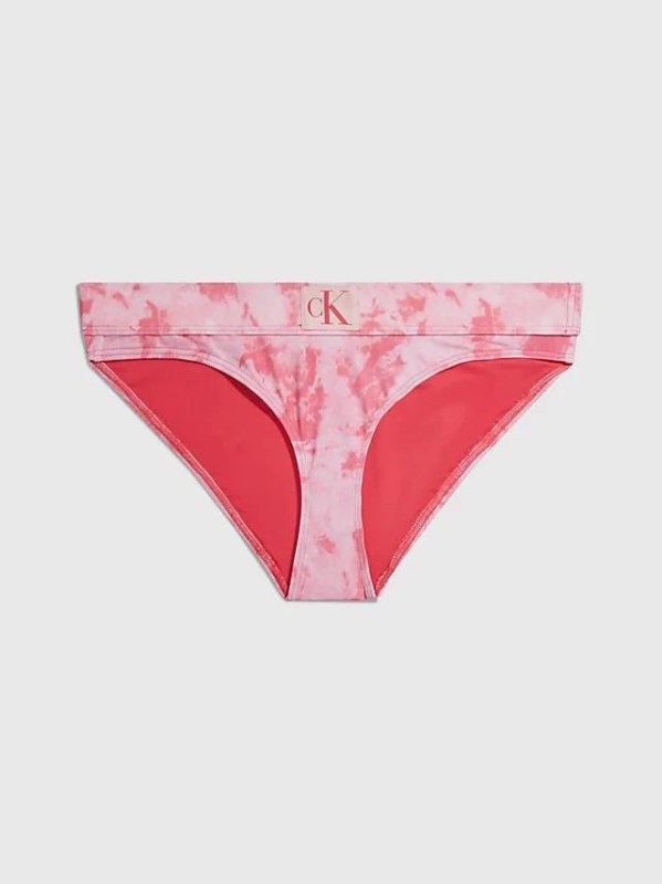 Dámské plavkové kalhotky KW0KW02124 0JV růžová - Calvin Klein - Dámské oblečení Ženy plavky dámský spodní díl