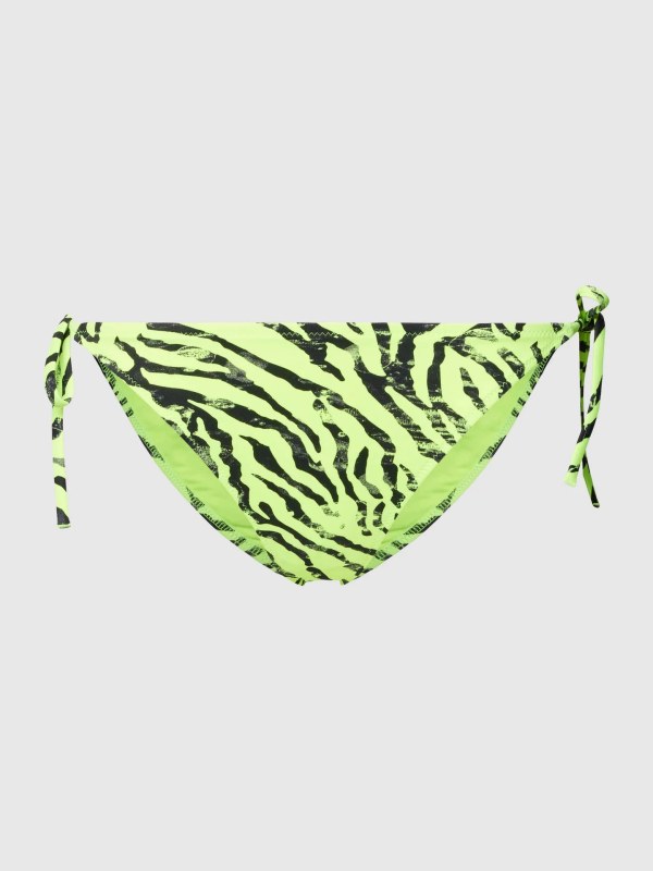 Dámské plavkové kalhotky KW0KW02336 OIC neonově žluté s&nbsp;potiskem - Calvin Klein - Dámské oblečení Ženy plavky dámský spodní díl
