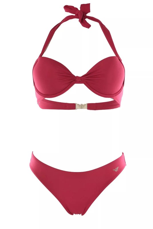 Dámské dvoudílné plavky 262456 4R301 01975 malinové - Emporio Armani - Dámské oblečení Ženy plavky