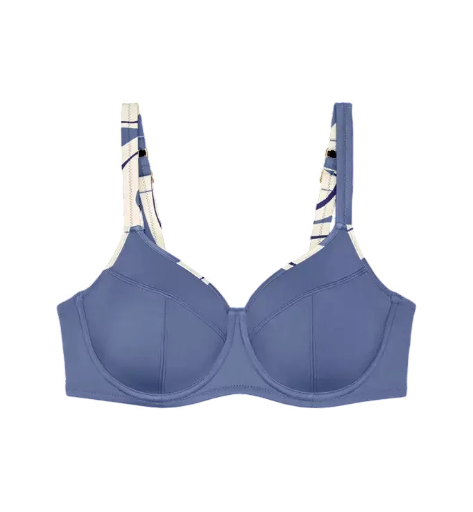 Dámská plavková podprsenka Summer Allure W sd 01 modré/ecru - Triumph