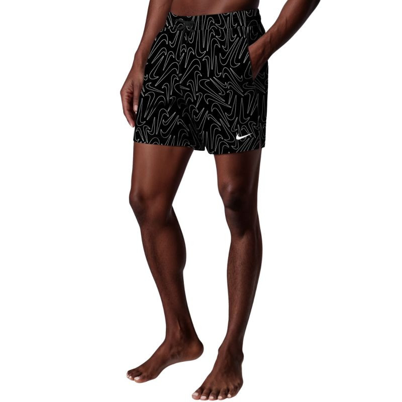 Plavky Nike Breaker Tossed Swoos 5" Volley, černé, NESSG572 001