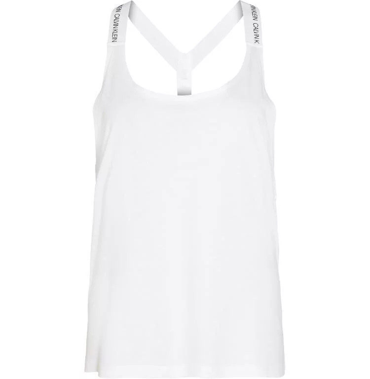 Plážový top KW0KW01002-YCD bílá - Calvin Klein
