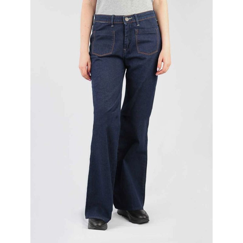 Wrangler Timeless Indigo W245GQ594 - Dámské oblečení Ženy rifle