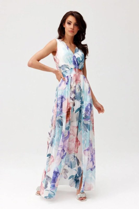 Denní šaty SUK477-195908 tyrkysové - Roco Fashion