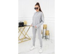 Kim Pearl Buttons pletená souprava PU1121 Silver - Vittoria Ventini