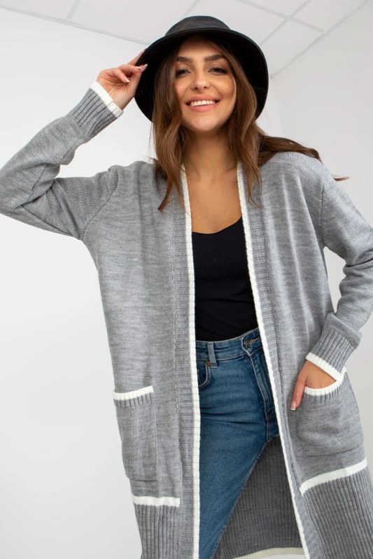 Svetr na zapínání model 170765 Rue Paris - Dámské oblečení Ženy svetry