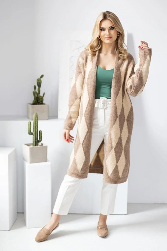 Svetr na zapínání model 178642 PeeKaBoo