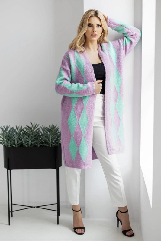 Svetr na zapínání model 178644 PeeKaBoo - Dámské oblečení Ženy svetry